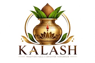 design a professional ,cultural , traditional heritage kalash logo