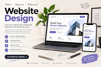 create a modern business website