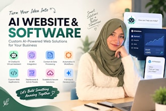 build an ai powered website or web application