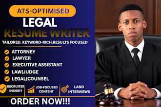 write ats attorney, lawyer, legal, counsel, paralegal, law, judge resume