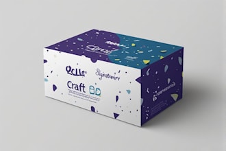 craft signature packaging design, custom box design