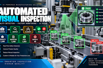 build automated visual inspection, product quality detection, factory monitoring