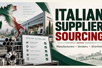 find and evaluate italian manufacturers and suppliers