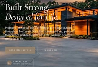 design a modern professional website for your business