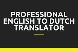 translate from english to dutch
