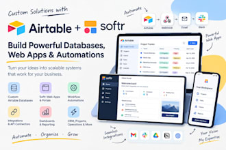 build airtable automation, softr, workflow, database and CRM system