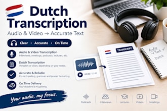 accurately transcribe dutch audio and video