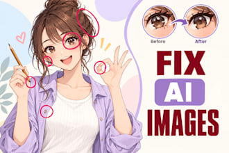 manually fix and retouch your ai generated art
