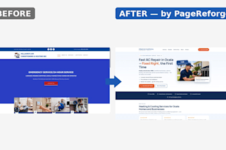 fix and modernize your hvac company website