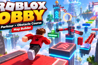 build custom roblox obby map parkour map and obstacle course