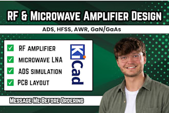 design and simulate custom rf, lna and microwave amplifiers