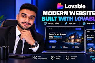 build a modern responsive website with lovable