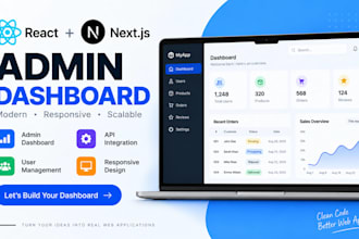 build a modern react next js admin dashboard