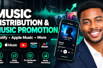 music manager, music distribution, fix distribution issues, and music marketing