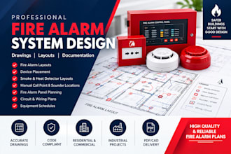 design professional fire alarm system drawings and layouts