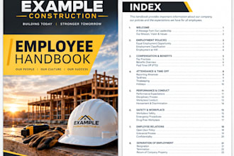 create an employee handbook