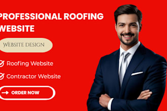 design a professional roofing, roofing contractor and construction website