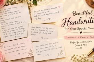 do beautiful handwriting calligraphy and cursive writing