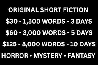 write an original short fiction story