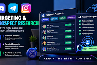 do discord, telegram and instagram outreach