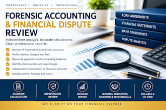 provide forensic accounting analysis and financial dispute review