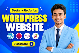 design redesign wordpress website, wordpress elementor website developmen