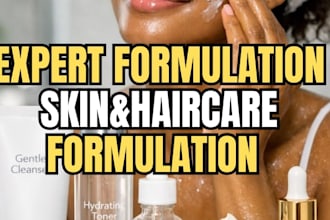 do expert skincare or haircare formula for your product