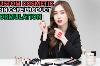 develop custom cosmetic and skincare product formulations