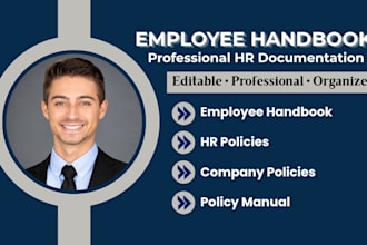 write a professional employee handbook and HR policies