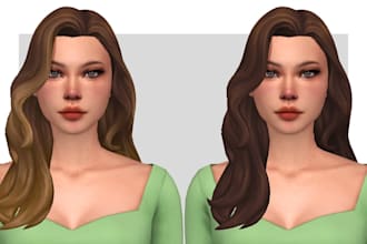 make realistic sim 4 cc base on your game