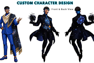 draw 2d character design character concept art dnd character art illustration