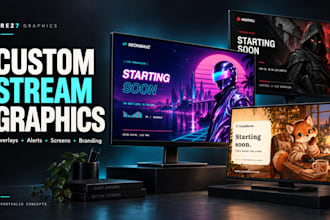create custom twitch overlays and animated stream graphics