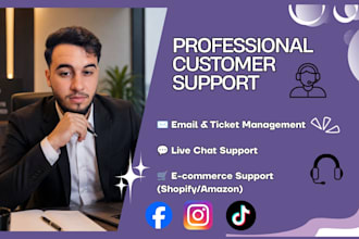 be your professional customer support and live chat agent