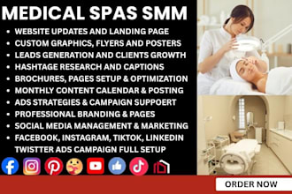 medspa social media  marketing manager dentist healthcare clinics doctor surgeon