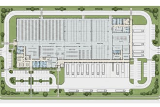 create industrial warehouse layouts, site plans and facility maps