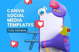 design editable canva templates for social media
