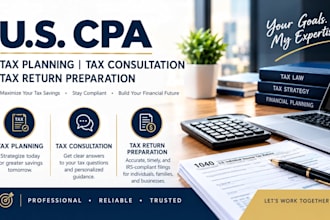 provide US CPA tax planning, tax consultation and tax return preparation