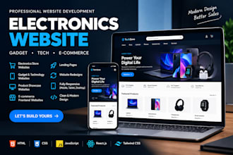 build a modern electronics, gadget or tech website