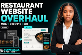 overhaul your squarespace restaurant store, menu and local SEO