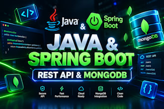 develop spring boot rest api and fix java bugs