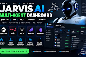 fix build jarvis ai assistant dasboard openclaw n8n mcp hermes sub multi agent