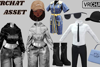 create custom vrchat avatar assets, props, accessories, outfits, weapons