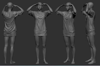convert and rig 3d model character for mmd, iclone 8, warudo, cc4, vroid