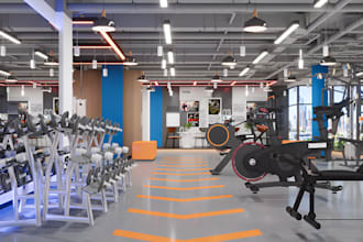 design 3d gym interior fitness facility sport complex boxing pickleball pilates