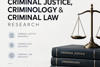 do criminology, criminal justice, and law research