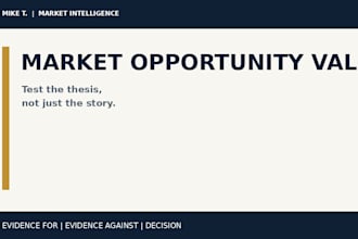 test your market opportunity with research