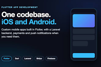 build a flutter mobile app for ios and android