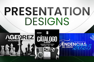 diseñaré presentaciones profesionales para tu necesidad