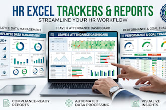 create HR excel trackers, reports and automated spreadsheets