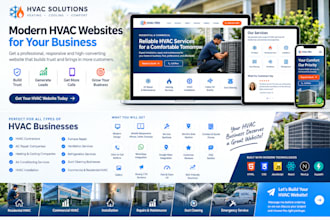 build a professional hvac website for heating and cooling